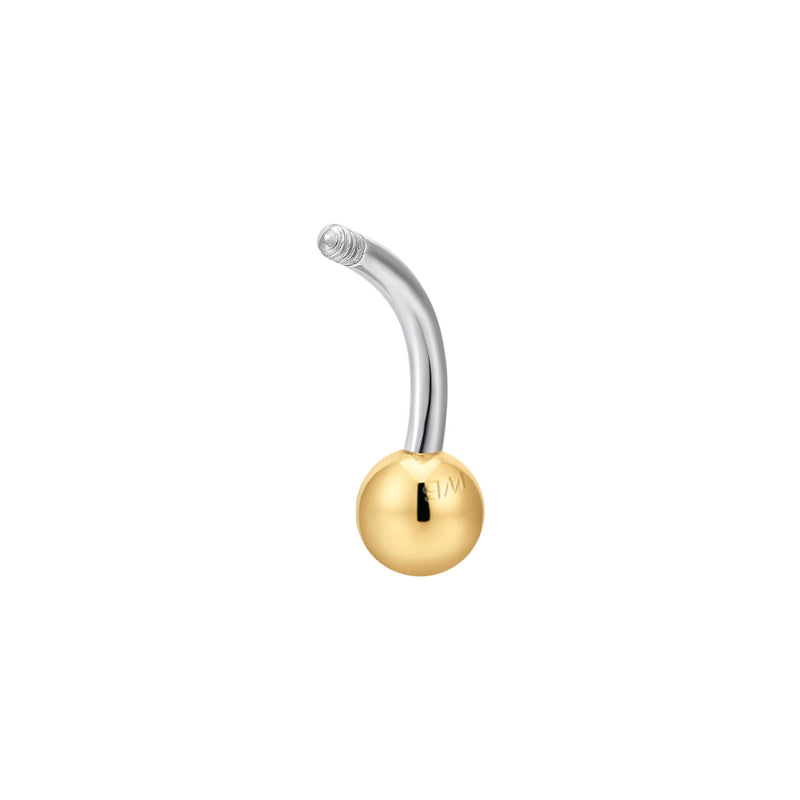 Externally Threaded Curved Barbell (16G)