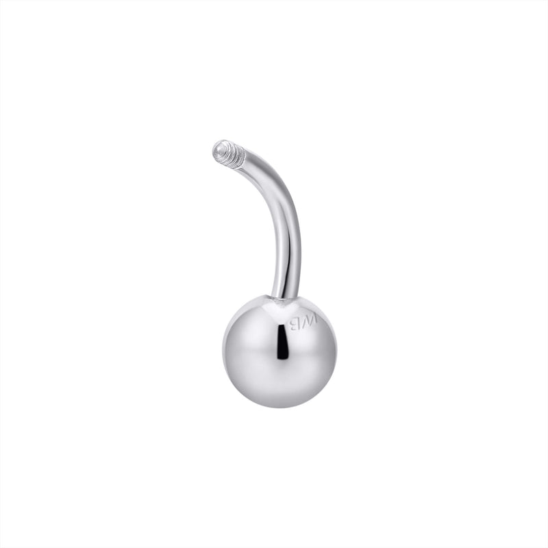 Externally Threaded Curved Barbell (16G)