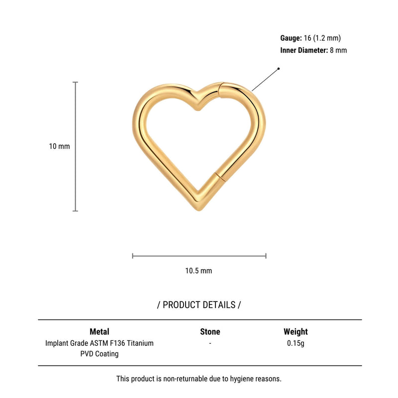 Plain Heart Shaped Clicker (16G)