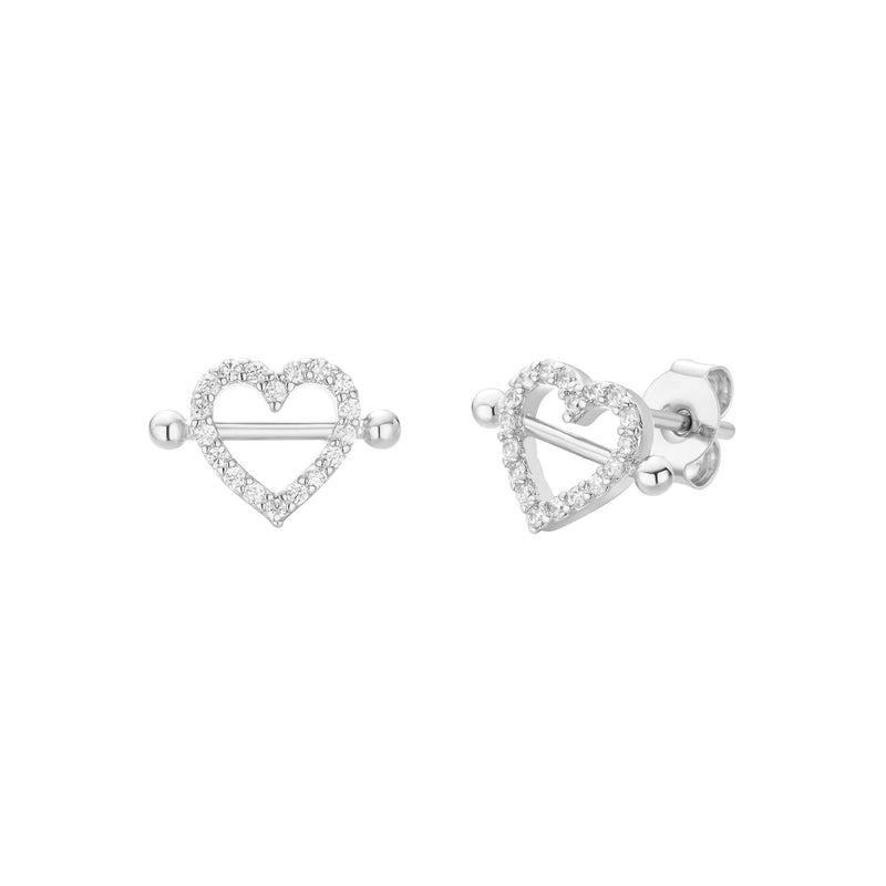 Heart Shield Earrings