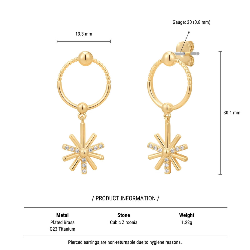 Statement Sunburst Earrings