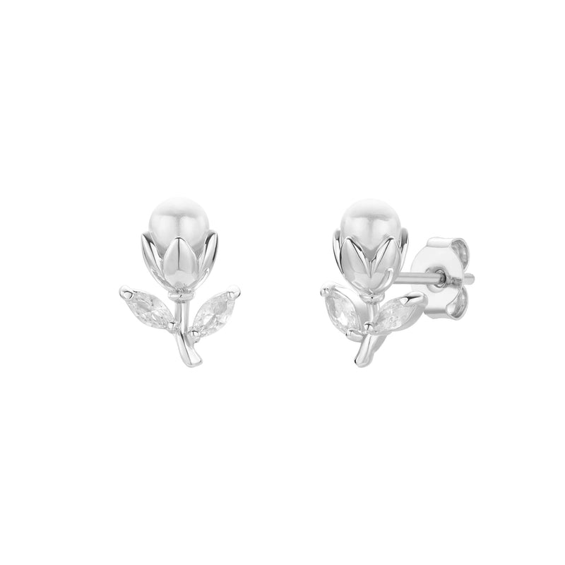 Pearl Flower Blossom Earrings