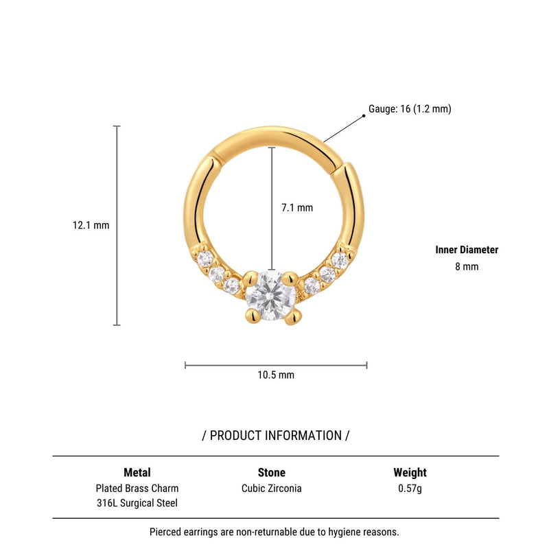 Classic CZ Pavé Clicker (16G)