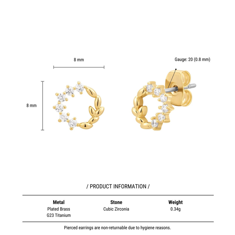 Small Wreath Earrings