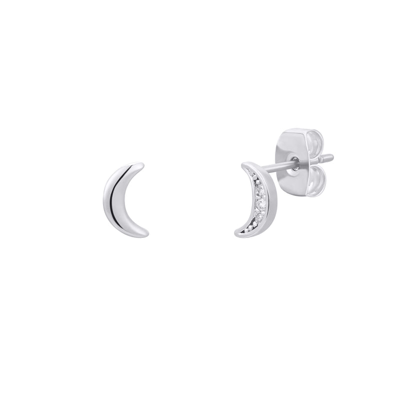 Unbalanced Moon Earrings