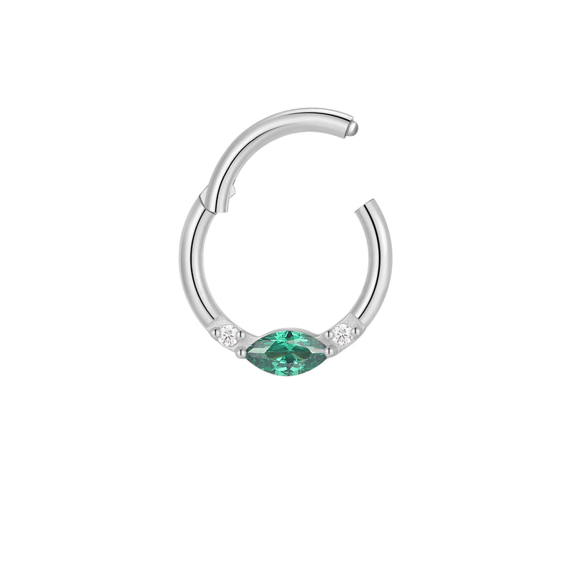 Green Single Marquise Clicker (16G)