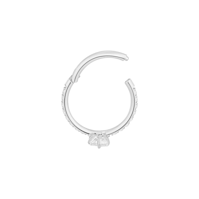 Square CZ Pavé Clicker (16G)