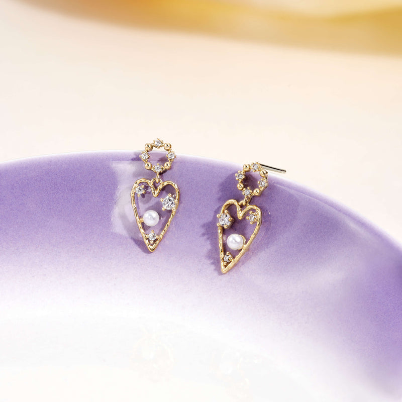 Kitsch Heart Drop Earrings