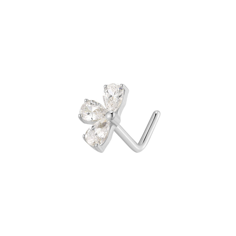 Half Flower Nose L-Stud (20G)