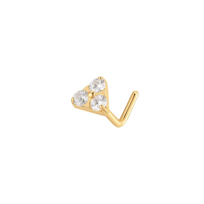 Trinity Nose L-Stud (20G)