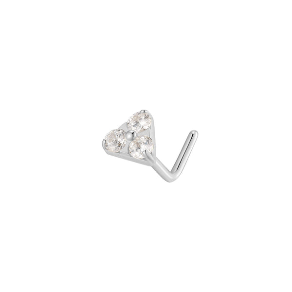 Trinity Nose L-Stud (20G)