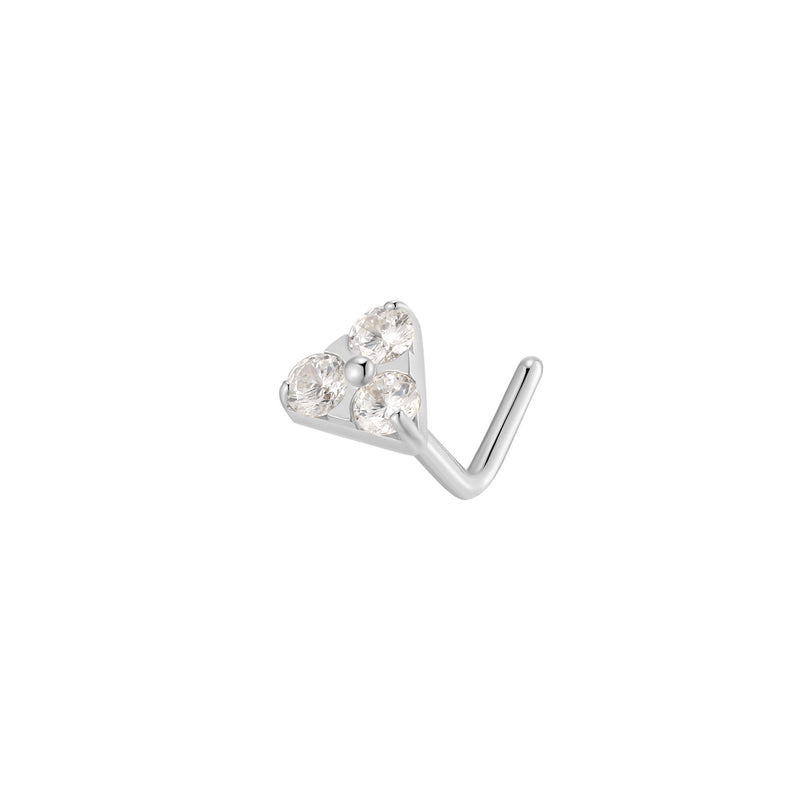 Trinity Nose L-Stud (20G)