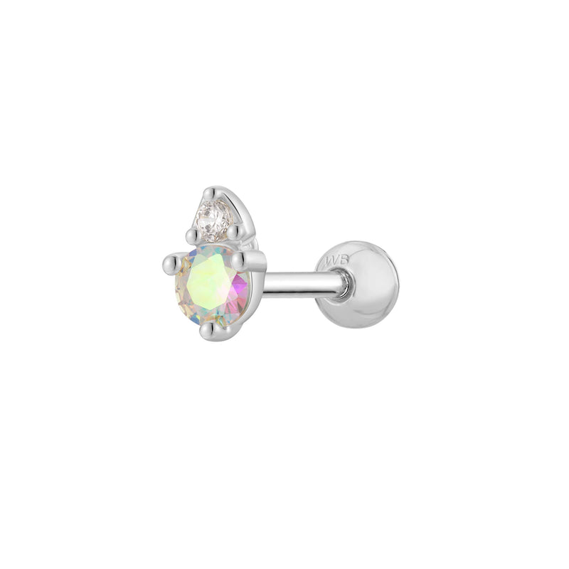 Silver, Barbell Piercing