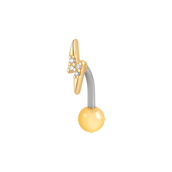 Gold, Curved Barbell Piercing