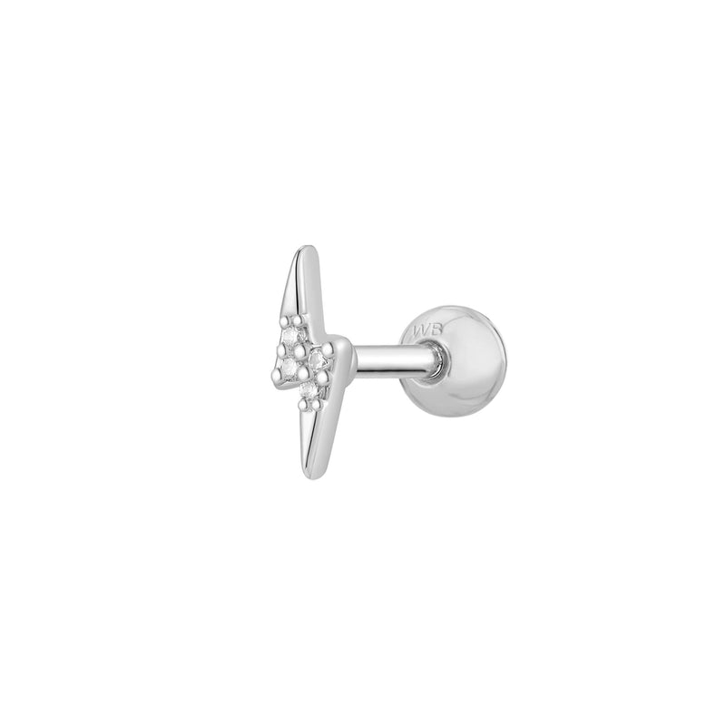 Silver, Barbell Piercing