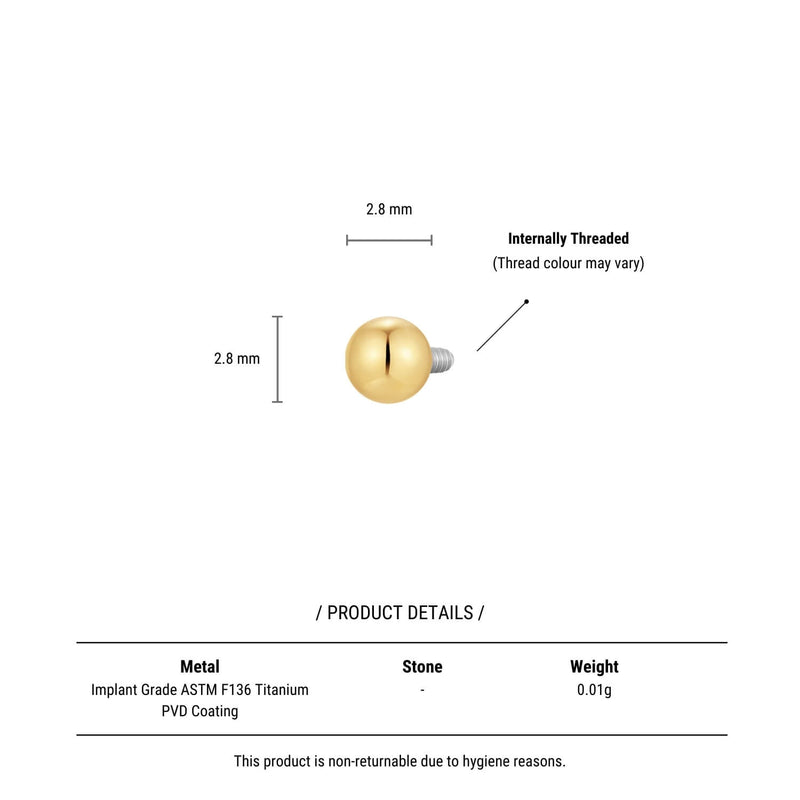 3mm Plain Ball Piercing