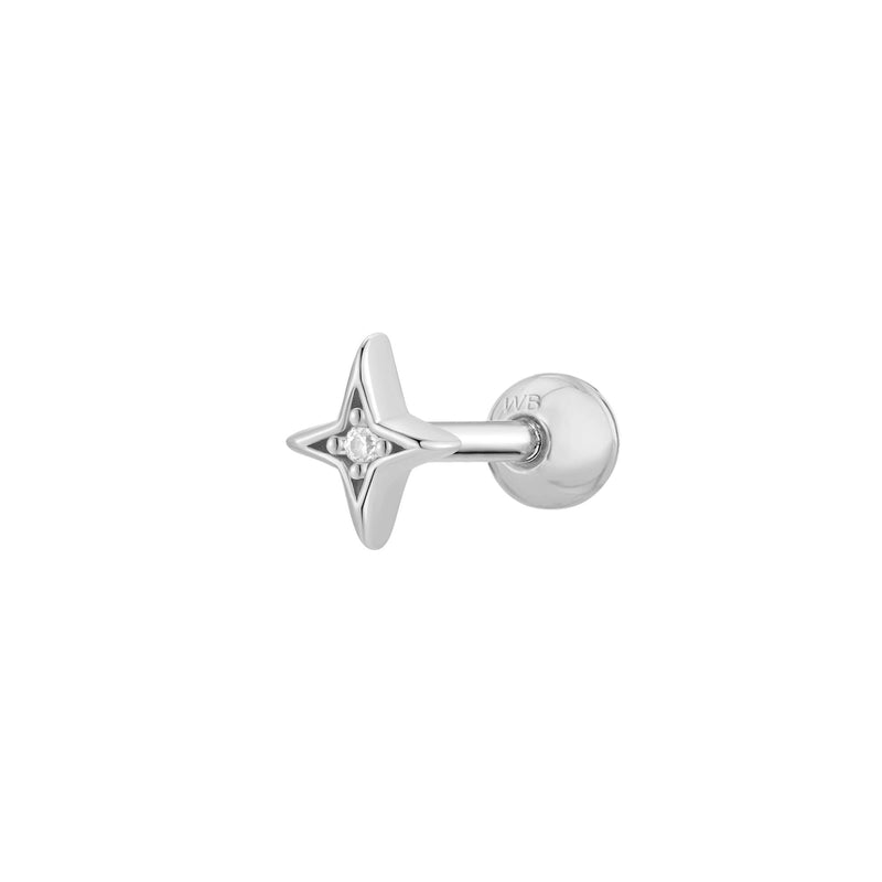 Silver, Barbell Piercing