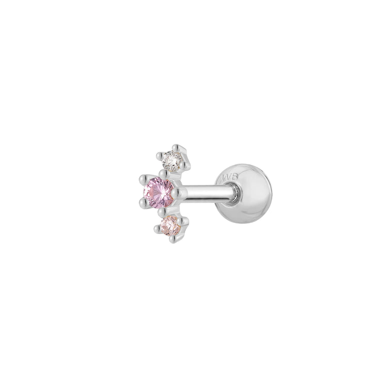 Silver, Barbell Piercing