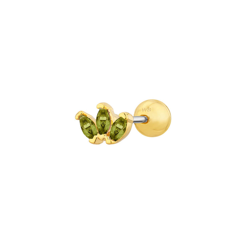 Peridot Mini Marquise Piercing