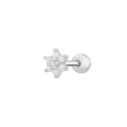 Silver, Barbell Piercing