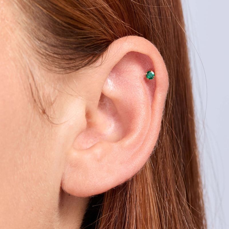 Green Simple CZ Labret Bundle (16G)