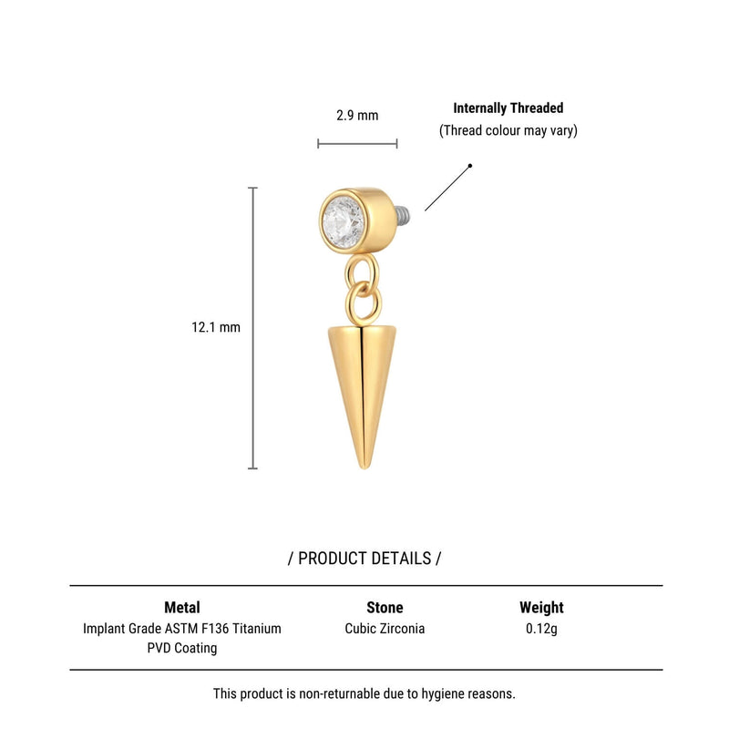 Spike Dangle Labret (16G)