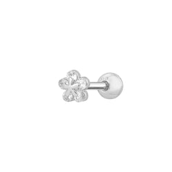 Silver, Barbell Piercing