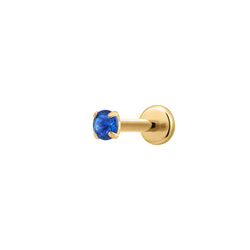 Navy Simple CZ Piercing