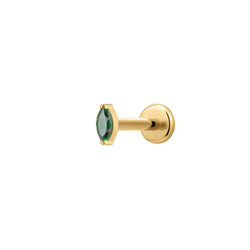 Green Marquise Piercing