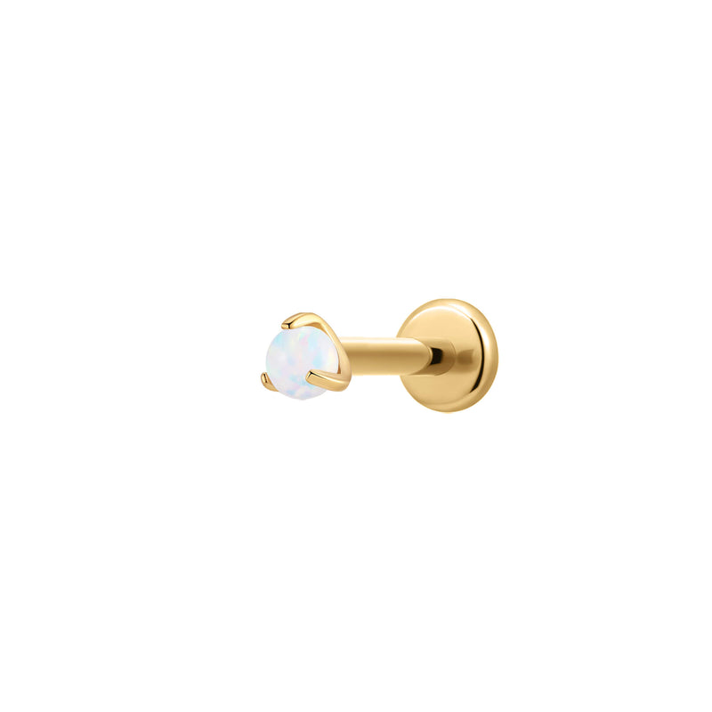 White Opal Candy Ball Piercing