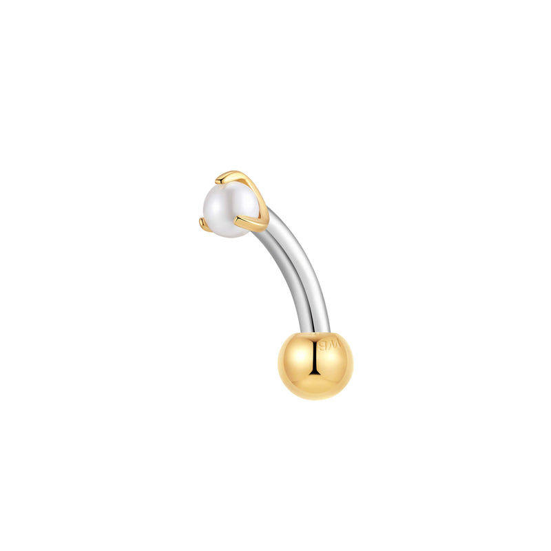 Gold, Curved Barbell Piercing