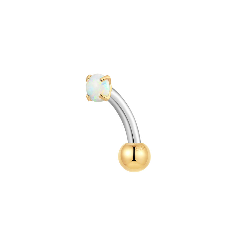 Gold, Curved Barbell Piercing