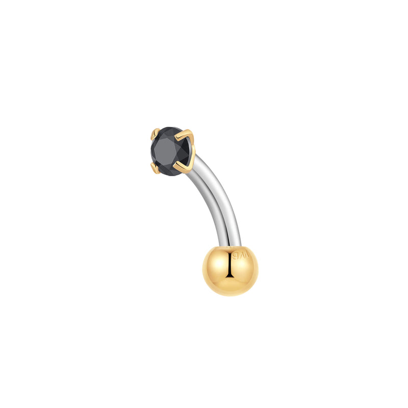 Gold, Curved Barbell Piercing