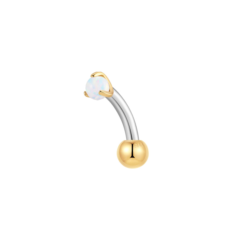 Gold, Curved Barbell Piercing