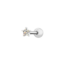 Silver, Barbell Piercing